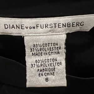 Diane Von Furstenberg Black Dress size 6